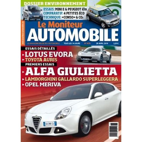 Le Moniteur Automobile N°1470 - Lotus Evora - Toyota Auris 1.4 D-4d - Alfa Romeo Giulietta