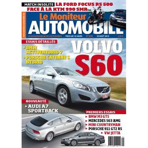 Le Moniteur Automobile N°1478 - Bmw Active Hybrid 7 - Porsche Cayenne S Hybrid - Volvo S60 D3