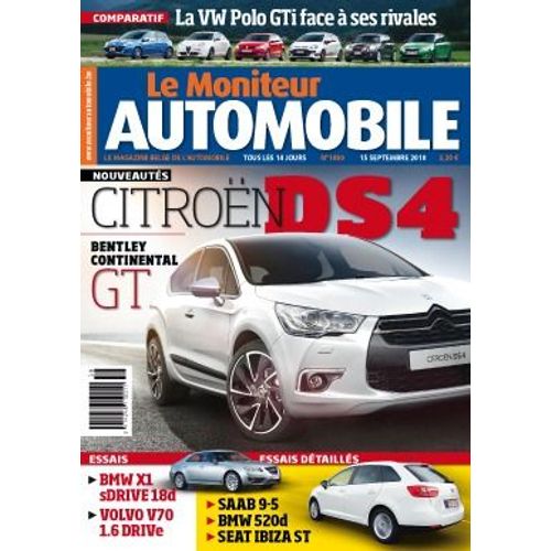 Le Moniteur Automobile N°1480 - Saab 9-5 2.0t A - Bmw 520d - Seat Ibiza St 1.2 Tdi Ecomotive - Volvo V70 1.6d Drive - Bmw X1 Sdrive 18d