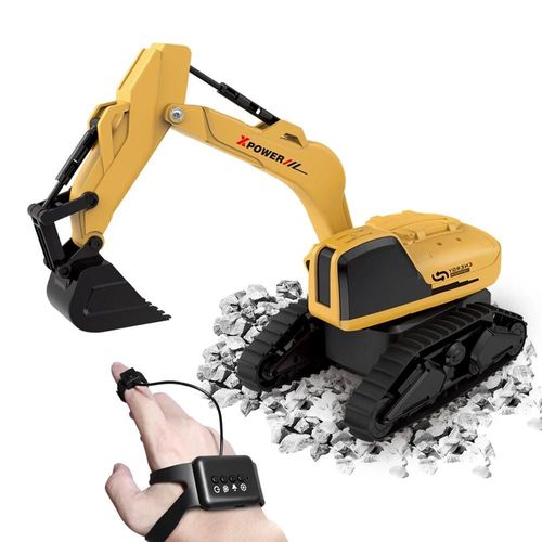 F4 Jaune - Camion de pompiers télécommandé pour enfants, jouets pour enfants, grue mixte, jet'eau, ingénierie, camion de décharge, voiture, cadeau de noël