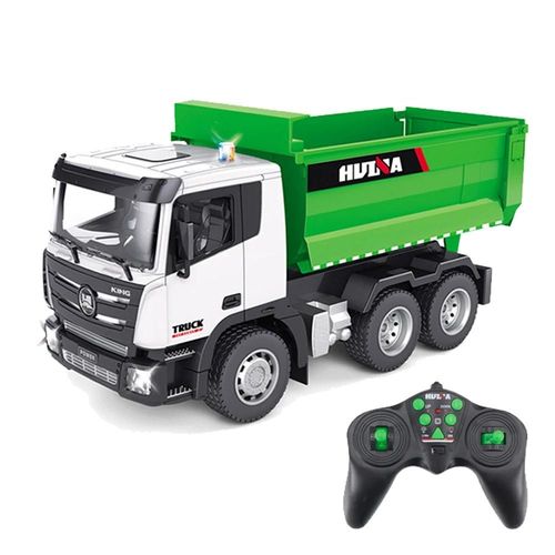 dépotoir huina 556 - camion grue télécommandé, 572 1:14, 15 canaux en alliage métallique, voiture'ingénierie, 2.4GHz, jouets pour garçons