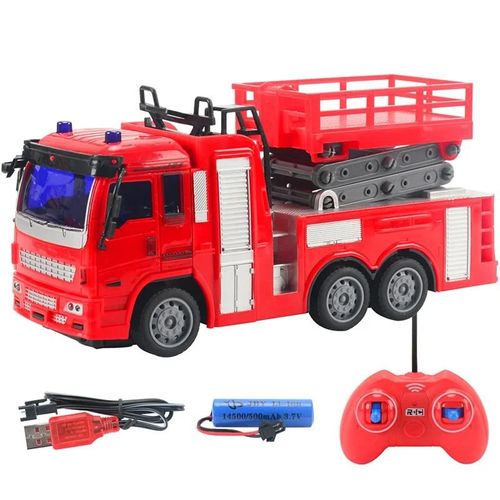 A04 - Camion'ingénierie Rc, Camion De Mélange, Grue À Eau, Camion De Pompiers, Vidage À Distance, Modèle De Voiture, Jouets Pour Enfants Garçons, Cadeaux'anniversaire Et De Noël