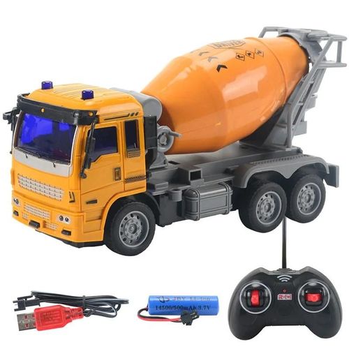 A03 - Camion'ingénierie Rc, Camion De Mélange, Grue À Eau, Camion De Pompiers, Vidage À Distance, Modèle De Voiture, Jouets Pour Enfants Garçons, Cadeaux'anniversaire Et De Noël