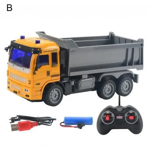 Grue De Levage Rc Pour Enfants, Camion Lourd, 4 Canaux, Télécommande Électrique, Modèle De Véhicule'ingénierie, Ensemble De Jouet Mélangeur De Béton, Cadeau