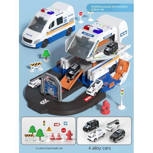 Scène de stockage, ingénierie incendie déformation, Ambulance éjection piste Parking véhicule camion voiture modèle cadeaux pour enfants garçons