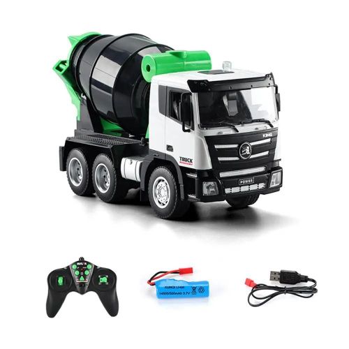 camion tracteur citerne télécommandé, 1557, 9ch, grue, remorque, voitures électriques, jouets robustes pour garçons, cadeaux