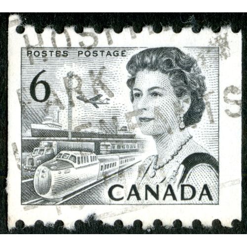Timbre Oblitéré Canada, Postes, Postage, 6