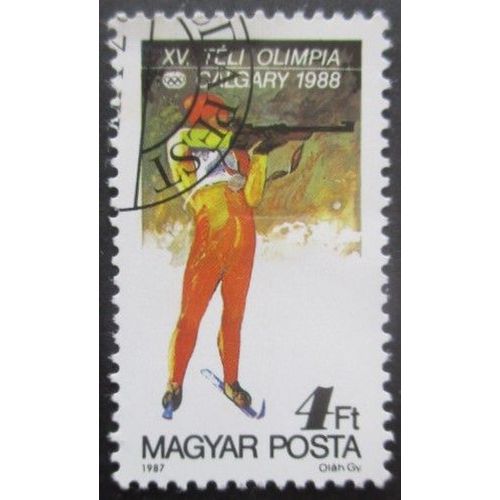 Hongrie N°3137 Jeux Olympiques D'hiver Calgary 1988 Oblitéré