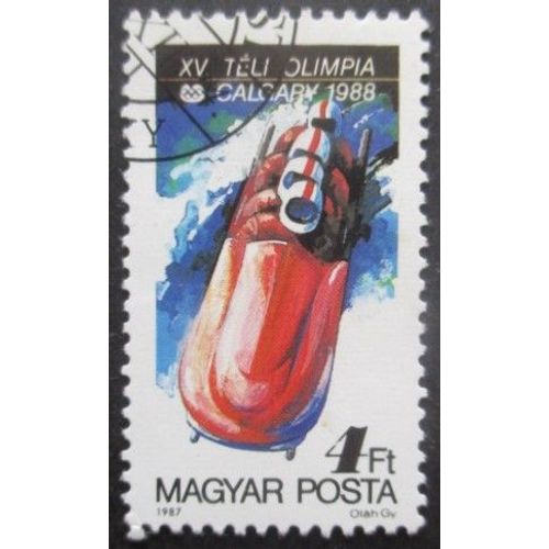 Hongrie N°3139 Jeux Olympiques D'hiver Calgary 1988 Oblitéré