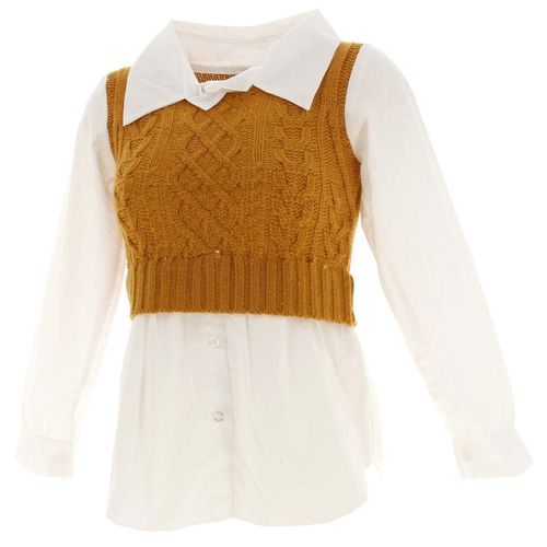 Pull Chemise Nell Pull Chemise Moutarde Lady Jaune