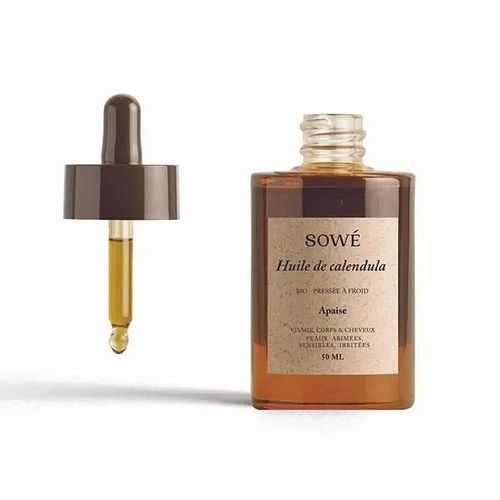 Huile De Calendula Bio - Sowé - 50ml - Hypoallergénique - Peaux Sensibles 
