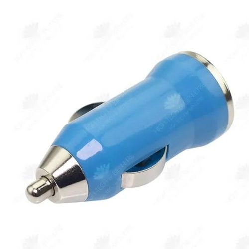 Htbe® Mini Chargeur De Voiture Bullet Port Unique 1a Avec Chargeur De Voiture De Protection Ic Bleu, Universel Pour Voitures Et Cami