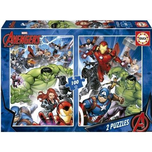 Avengers Puzzle 2x100 Pieces