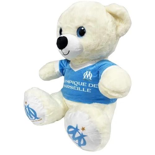 Ourson Peluche Géante Om - 1 Mètre - Collection Officielle Olympique De Marseille