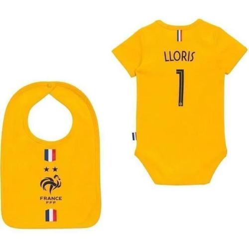 3 Mois - Body + Bavoir Fff Bébé Hugo Lloris - Collection Officielle Equipe De France De Football