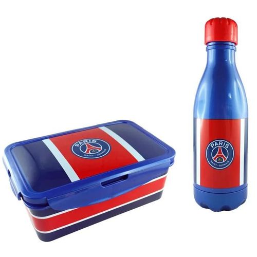 Paris Saint-Germain Gourde + Boite À Sandwich Lunch Box Psg - Collection Officielle