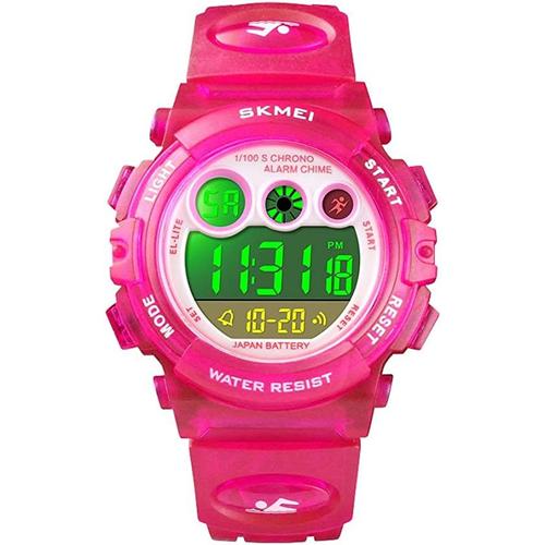 Enfant Digitale Montre Garçon Et Fille 50m Etanche Led Multicolore Rètro Eclairage Outdoor Multifonctionnel Sport Montres Bracelet Plastique Caisse Et Caoutchouc Ruban