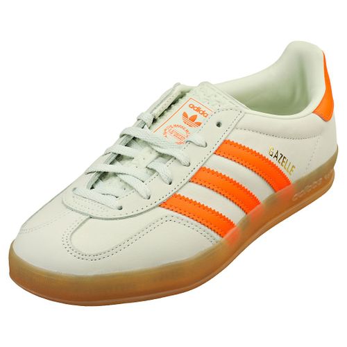Adidas Gazelle Indoor Femme Baskets Vert Orange