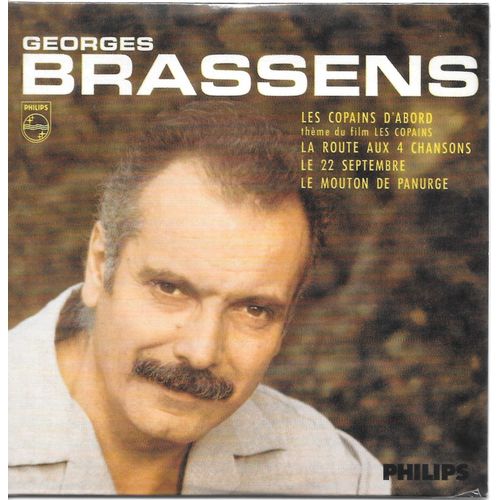 Georges Brassens Rare Cd 4 Titres Les Copains D'abord Identique 45 Tours