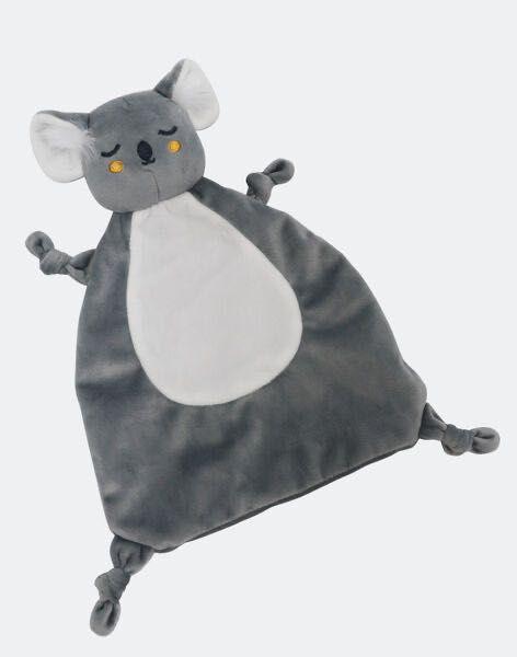 Doudou de koala de bebé en canalé MARSHMALLOW/GRIS