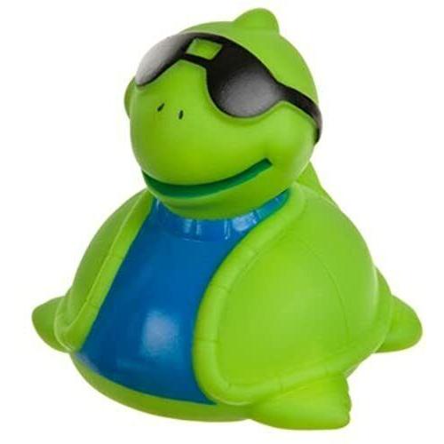 Figurine Tortue Cristaline Jouet Enfant Piscine Bain Bebe - Verte Et Orange