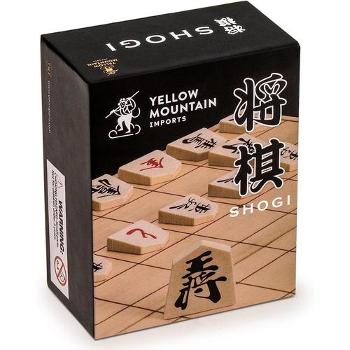 Yellow Mountain Imports - Kit De Shogi (Jeu D'échecs Japonais) Avec Pièces Traditionnelles En Bois Et Plateau Papier Shogiban