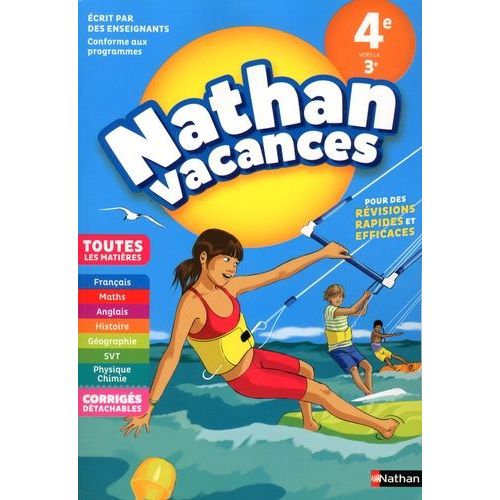 Nathan Vacances Toutes Les Matières De La 4e Vers La 3e
