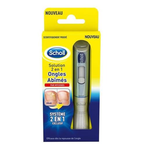 Scholl Solution 2 En 1 Soin Ongles Abîmés Par Mycose - Boite De 3,8 Ml 