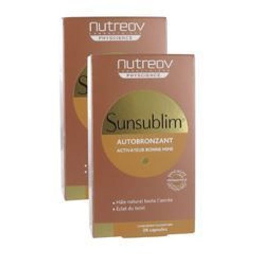 Nutreov Sunsublim Autobronzant Activateur Bonne Mine Lot De 2 X 28 Capsules 