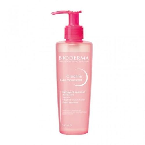 Bioderma Créaline Gel Moussant Nettoyant Apaisant Micellaire Peaux Sensibles 200ml (Lot De 2) 