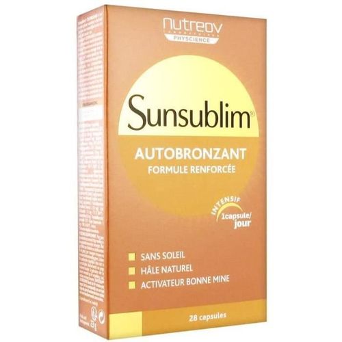 Multi-Vitamines Et Minéraux Nutreov Sunsublim Autobronzant 28 Capsules 509062 
