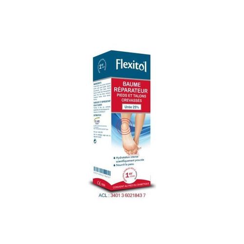 Flexitol Baume Réparateur 25% Urée Pieds Et Talons Crevassés 112g 