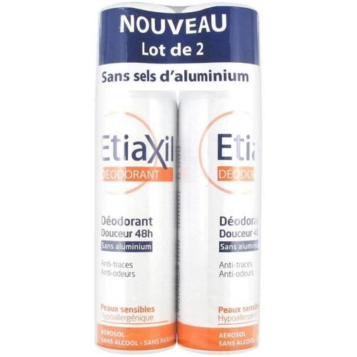 Etiaxil Déodorant Douceur 48h Sans Aluminium Lot De 2 X 150 Ml 27566 