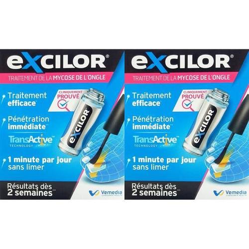 Excilor Vernis Lot De 2 Multicolore