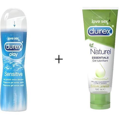 Pack Gels Lubrifiants - Gel Naturel + Gel Sensitive Douveur - Gels À Base D Eau - 2x50ml