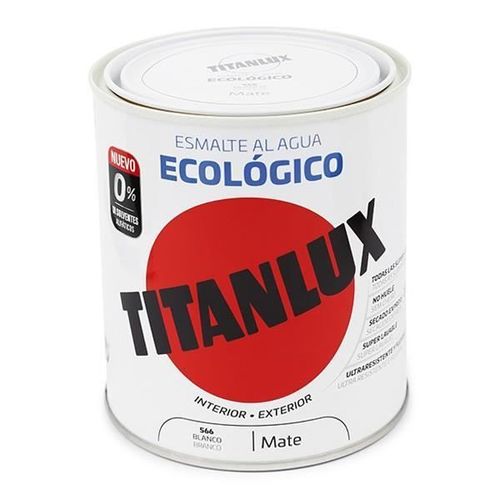 Titan - émail écologique Eau Titanlux Maté - Couleurs Titanlux:566 Blanc conditionnement taille:750 ml