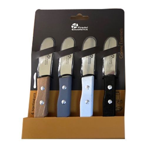 Lot 4 Tartineurs Manche Couleur En Bois Pradel Pcot001002