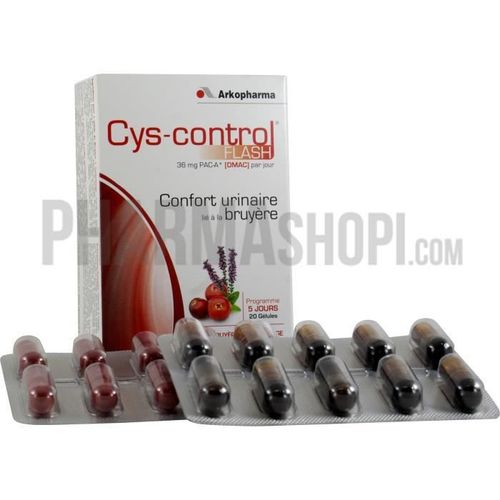 Arkopharma Cys-Control Flash 10 Gélules + 10 Capsules 