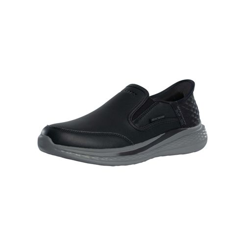 Skechers Baskets Slade Cooper Enfiler Et Coupe Décontractée Noir
