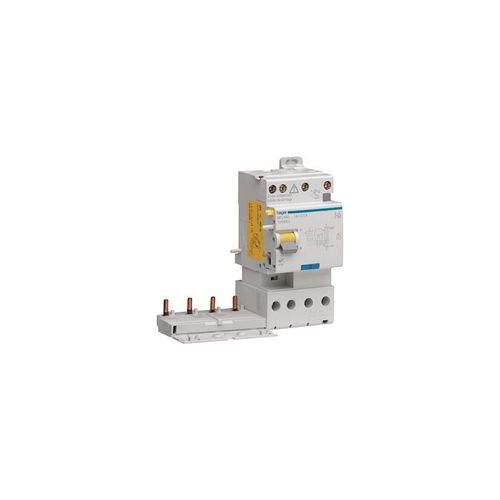 HAGER - Bloc différentiel 4P 4P 2xsortie 63A 300mA AC - BFC863
