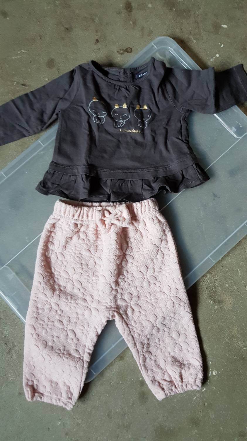 Ensemble Tee-Shirt Pantalon Bébé Fille