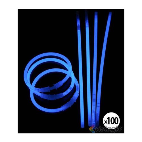 100 Bracelets Lumineux Bleus