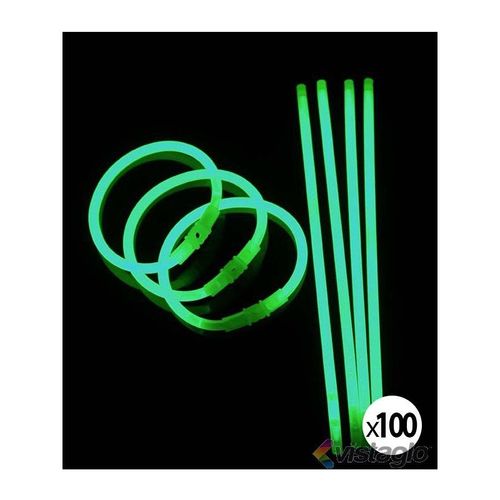100 Bracelets Lumineux Verts