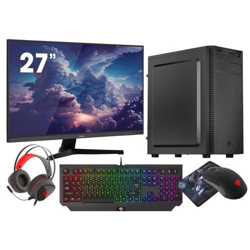 VIST PC Gaming Ryzen 5 5600G - RAM 32Go - SSD 1To M.2 - WIFI - 27" - Windows 11 Pro