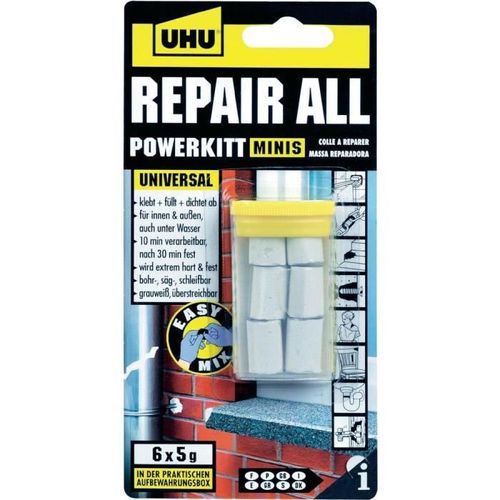 Pâte À Réparer Repair All Powerkitt Minis Uhu 46720 30 G-Autre