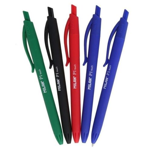 Milan Stylo À Bille P1 Touch 14 Cm 1 Mm Coloré 5 Pcs