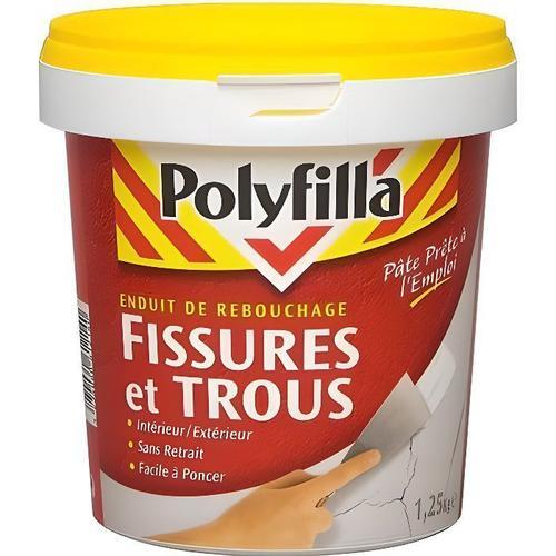 Enduit de rebouchage pâte pour fissures et trous 1.25kg - Enduits de rebouchage intérieur et multi-usages