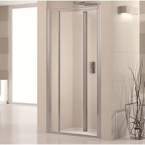 Porte de douche pliante à 2 volets Lunes S 80cm Aqua Silver
