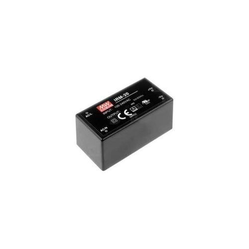 Mean well - alimentation - 1 sortie - 20 w - encapsulé - 12 v
