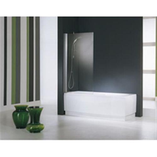 Novellini Pare baignoire Aurora 1 panneau pivotant 70x150 cm verre trempe transparent blanc épaisseur du verre 6mm réf AURORAN1701A